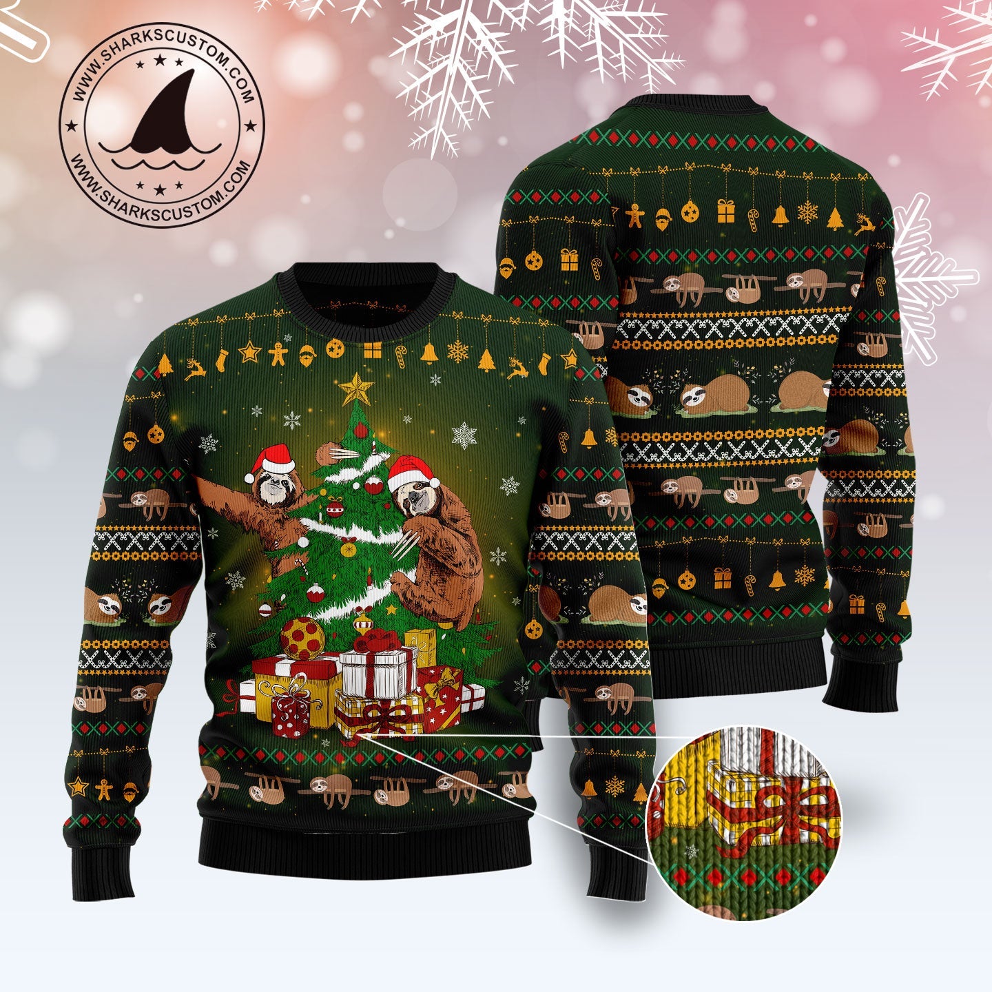 litzzy Sloth Christmas Tree TY3010 Ugly Christmas Sweater -  Best Gift For Christmas, Noel Malalan - Christmas Signature sweater   