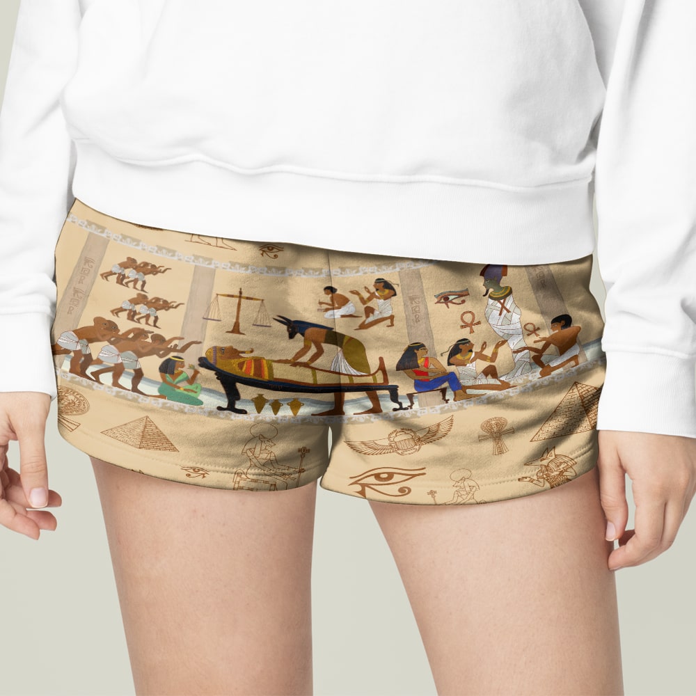 litzzy Egypt Hawaiian Shirt and Men Beach Shorts, Egyptian Pattern Hawaiian Shirt For Men, Woman, Litzzy Aloha Shirt Hawaii Shirt   