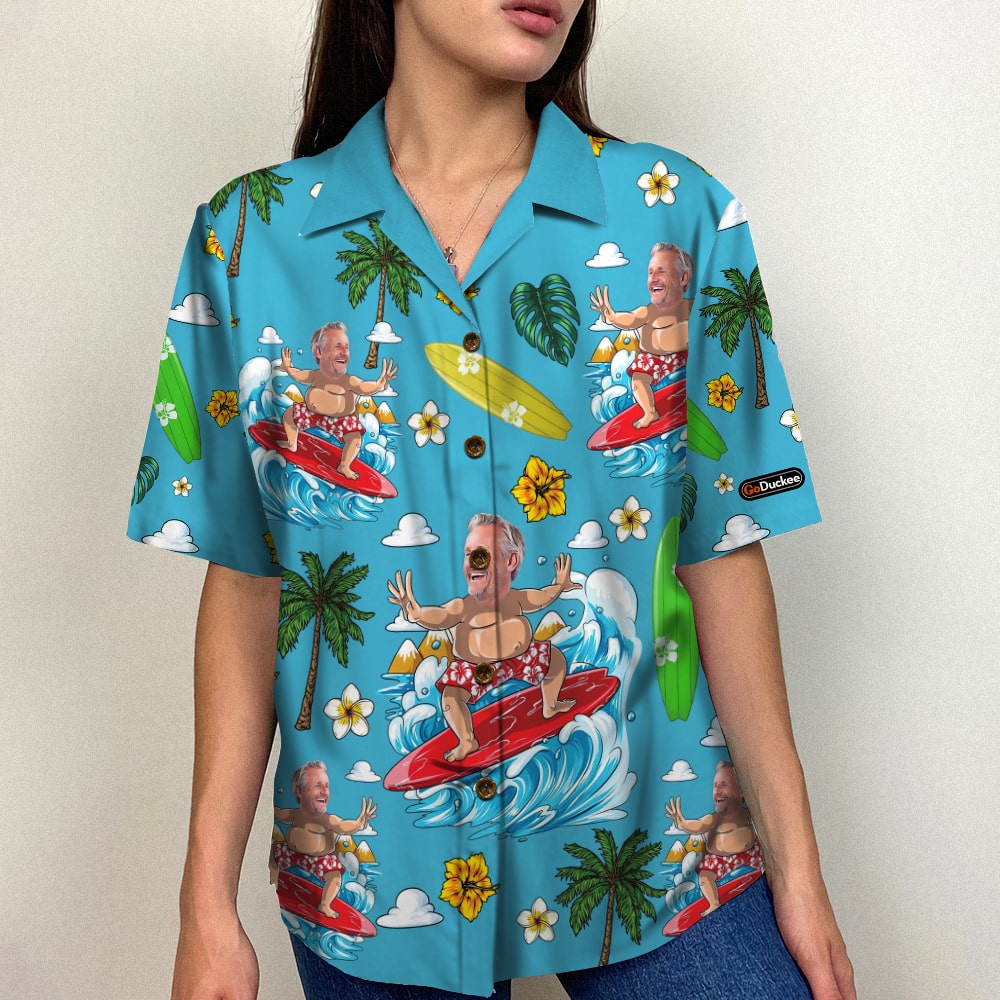 litzzy Custom Surfing Hawaiian Shirt and Men Beach Shorts - Beach Pattern Hawaiian Shirt For Men, Woman, Litzzy Aloha Shirt Hawaiian Shirt   