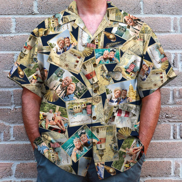 litzzy Custom Old Couple Travel Hawaiian Shirt, Aloha Shirt, Gift For Couple Hawaiian Shirt For Men, Woman, Litzzy Aloha Shirt Hawaiian Shirt   