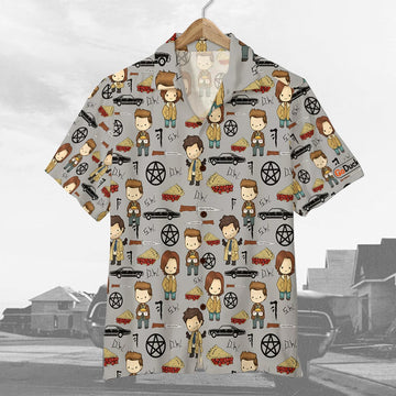 litzzy Supernatural Hawaiian Shirt - Supernatural Series Pattern Hawaiian Shirt For Men, Woman, Litzzy Aloha Shirt Hawaiian Shirt   