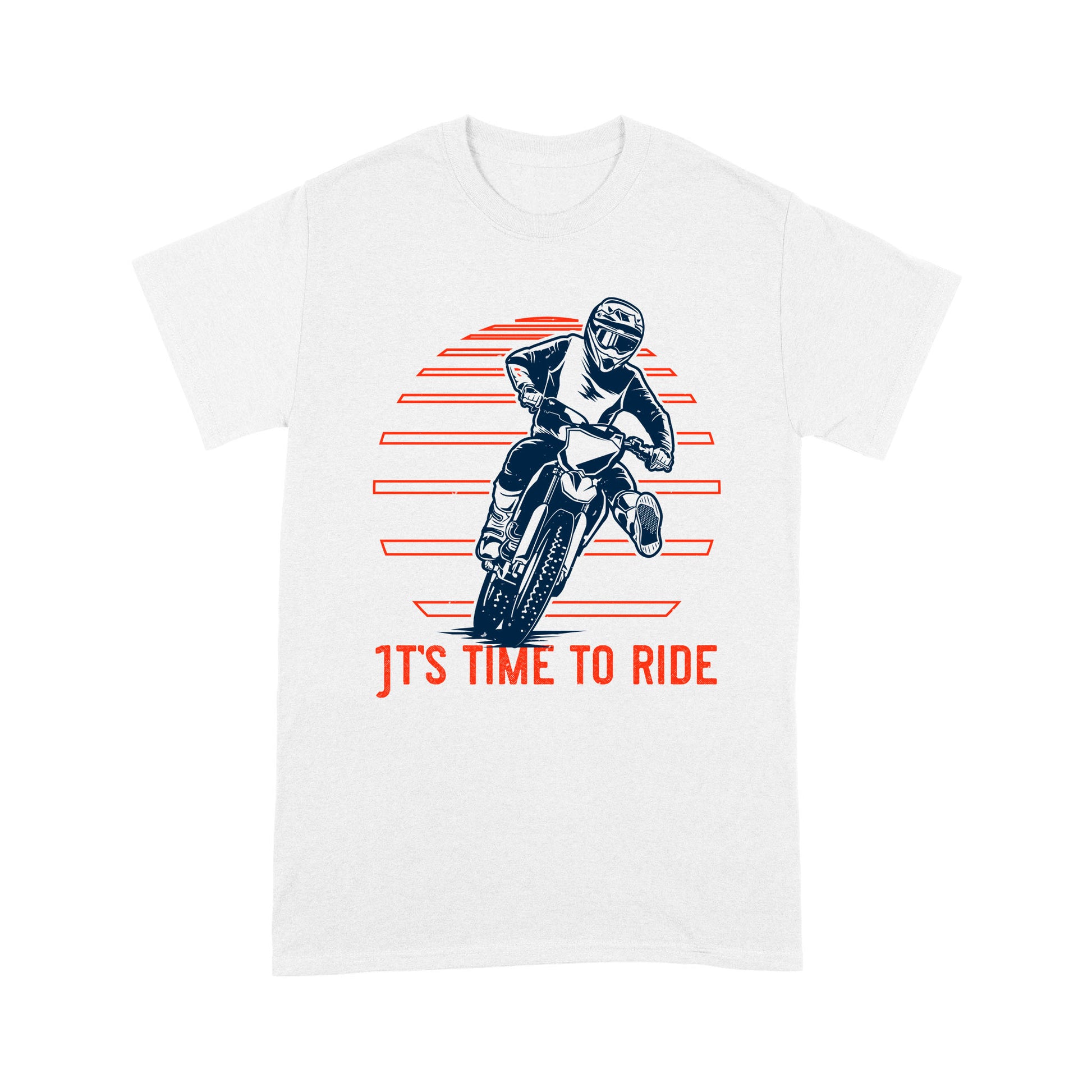 litzzy It's Time To Ride - Motorcycle T-Shirt | Made in US T-Shirt S White 