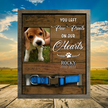 litzzy Customized Picture Frame Loss Of Beagle, Gift For Loss Of Pet, Remembrance Gifts Frame Pet Picture Frame Style 2 8.7 x 10.6 