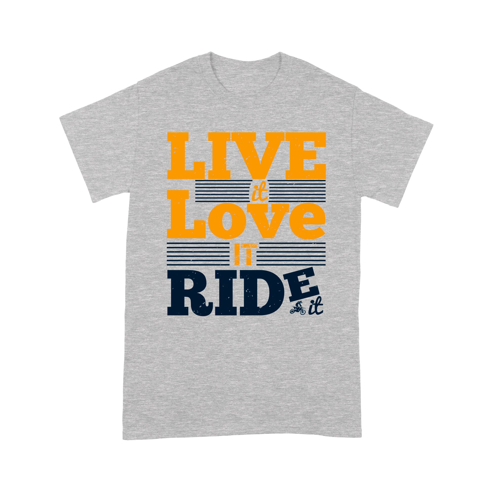 litzzy Live it. Love it. Ride it - Motorcycle T-Shirt | Made in US T-Shirt S Heather Grey 