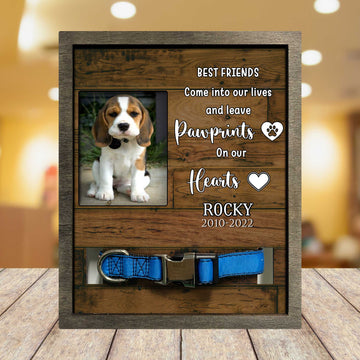 litzzy Dog Memorial Gifts Personalized, Loss Of Beloved Dog, Present For A Dog Lover, Memorial Dog Gifts Pet Picture Frame Style 2 8.7 x 10.6 