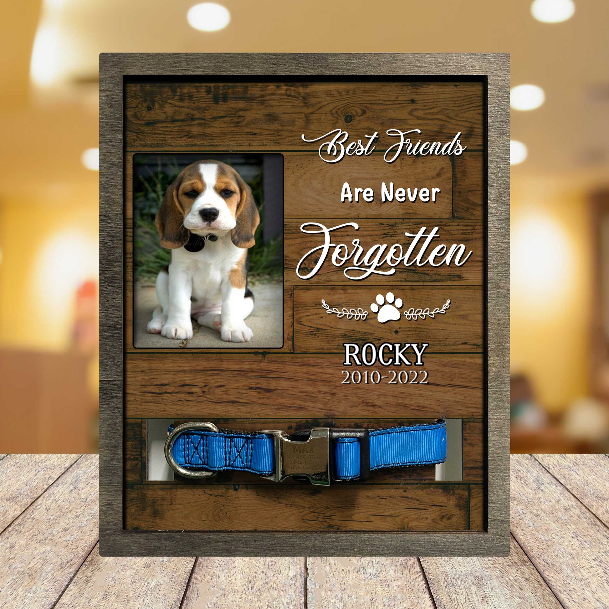 litzzy Dog Memorial Gifts Personalized, Loss Of Beloved Dog, Present For A Dog Lover, Memorial Dog Gifts Pet Picture Frame Style 3 8.7 x 10.6 