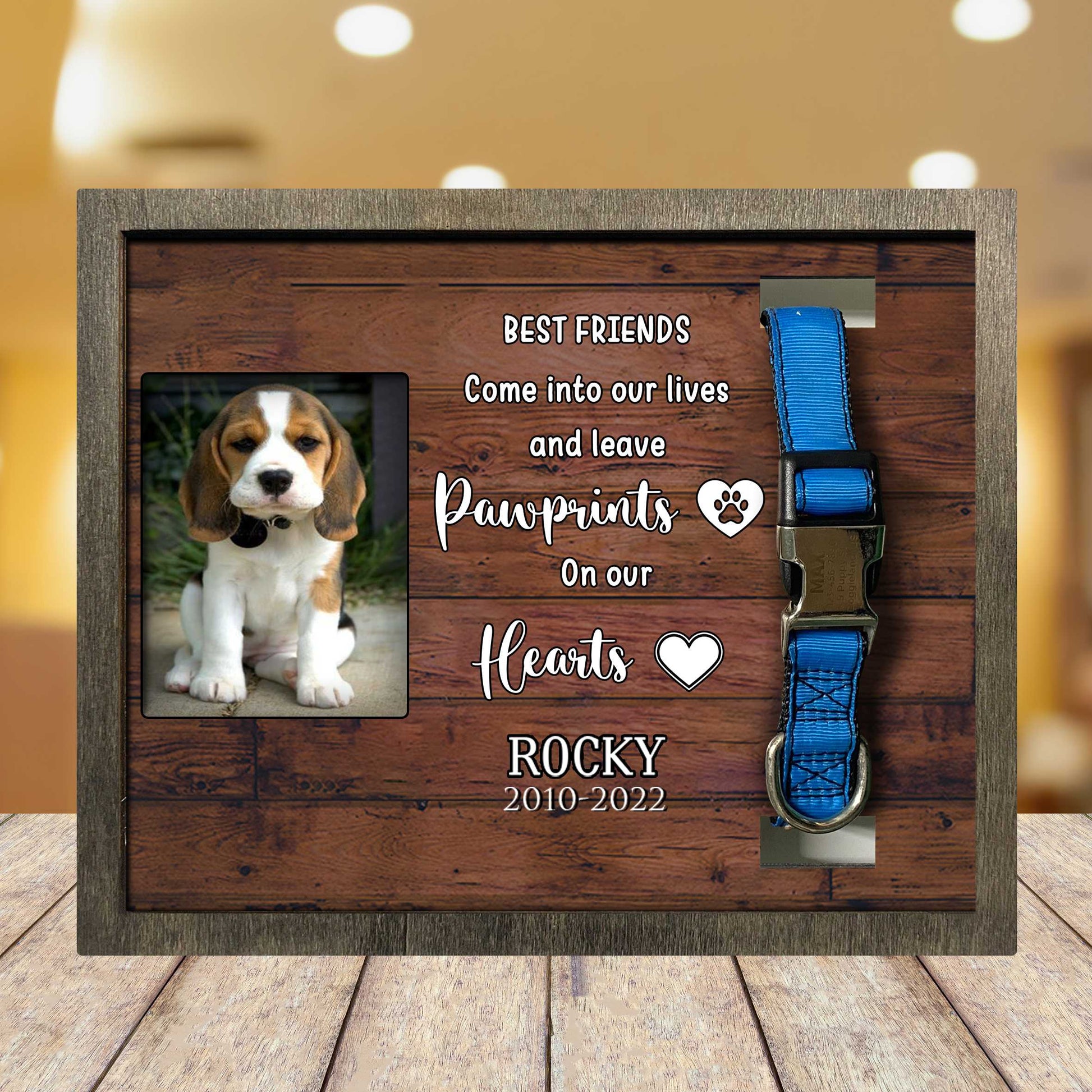 litzzy Dog Memorial Gifts Personalized, Loss Of Beloved Dog, Present For A Dog Lover, Memorial Dog Gifts Pet Picture Frame Style 2 10.6 x 8.7 