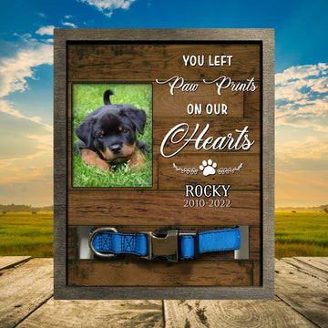 litzzy Custom Photo Picture Frame For Loss Of Rottweiler, Dog Memorial Gifts Pet Picture Frame Style 1 8.7 x 10.6 