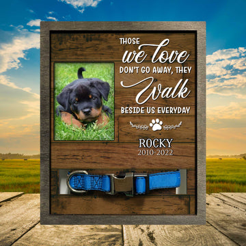 litzzy Custom Photo Picture Frame For Loss Of Rottweiler, Dog Memorial Gifts Pet Picture Frame Style 2 8.7 x 10.6 