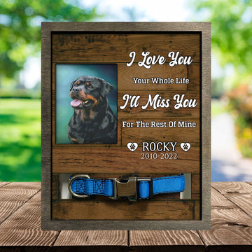 litzzy Dog Memorial Picture Frame, Dog Frames For Pictures Memorial Dog Remembrance, Sympathy Picture Frame Pet Picture Frame Style 1 8.7 x 10.6 