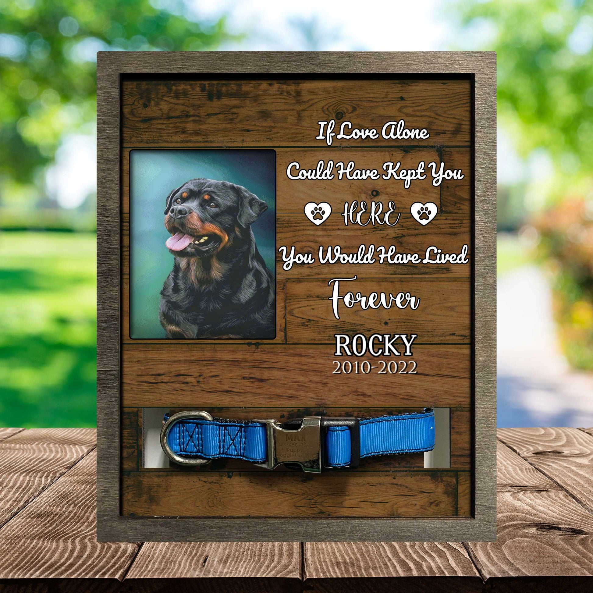 litzzy Dog Memorial Picture Frame, Dog Frames For Pictures Memorial Dog Remembrance, Sympathy Picture Frame Pet Picture Frame Style 2 8.7 x 10.6 