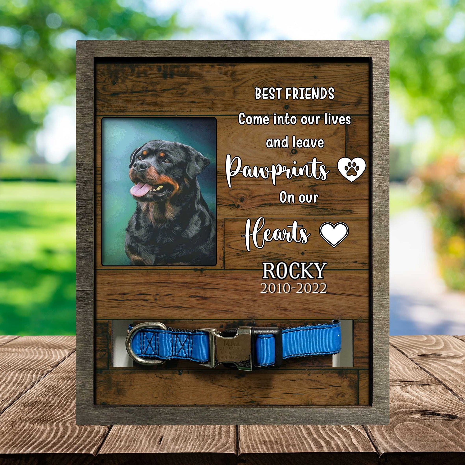 litzzy Dog Memorial Picture Frame, Dog Frames For Pictures Memorial Dog Remembrance, Sympathy Picture Frame Pet Picture Frame Style 3 8.7 x 10.6 