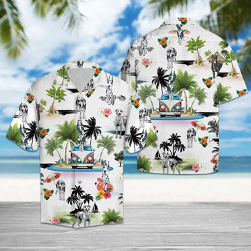 litzzy Great Dane Hawaiian Shirt, Dog Hippie Palm Vacation Aloha Shirt For Men, Women - Perfect Gift For Dog Lovers, Husband, Boyfriend, Friend, Wife, dog hawaiian shirt Hawaii Shirt   