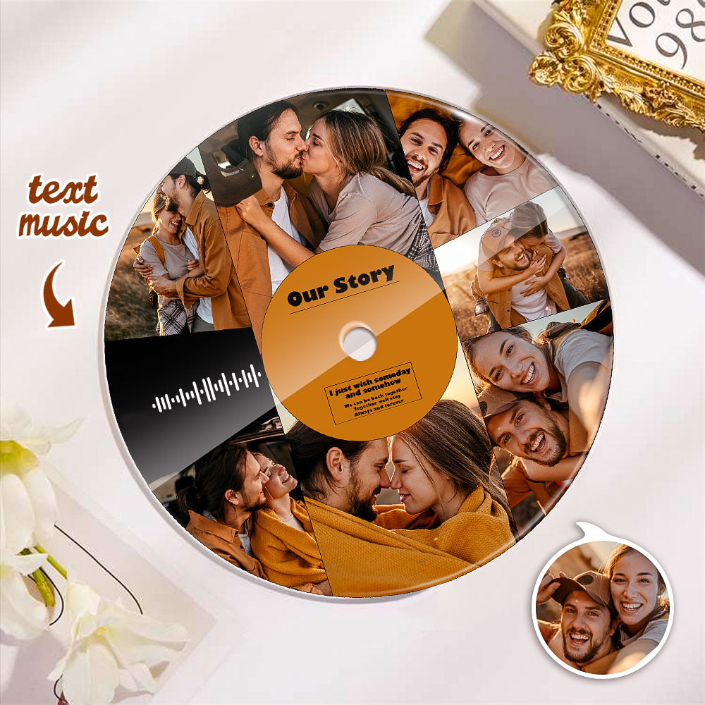 litzzy Custom Scannable Music Acrylic Photo Record Plaque 20*20cm Acrylic Plaque 20*20CM  