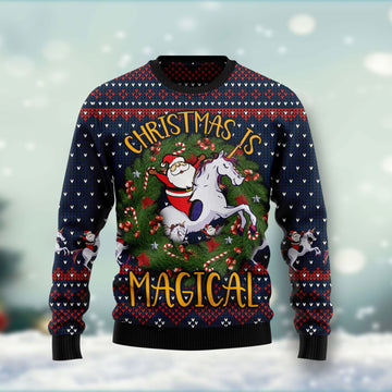litzzy Unicorn Christmas Is Magical HT041102 Ugly Christmas Sweater -  Best Gift For Christmas, Noel Malalan - Christmas Signature sweater   