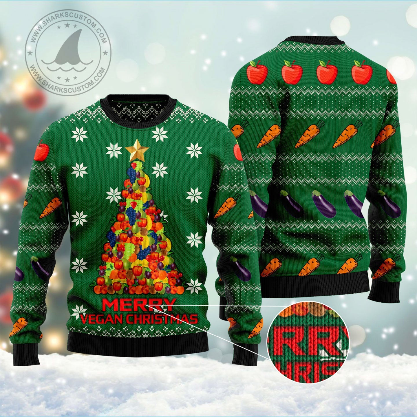litzzy Merry Vegan Christmas HT101310 Ugly Christmas Sweater -  Best Gift For Christmas, Noel Malalan - Christmas Signature sweater   
