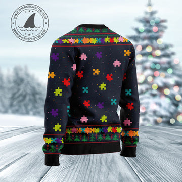 litzzy Elephant Autism Awareness HZ102810 Ugly Christmas Sweater -  Best Gift For Christmas, Noel Malalan - Christmas Signature sweater   