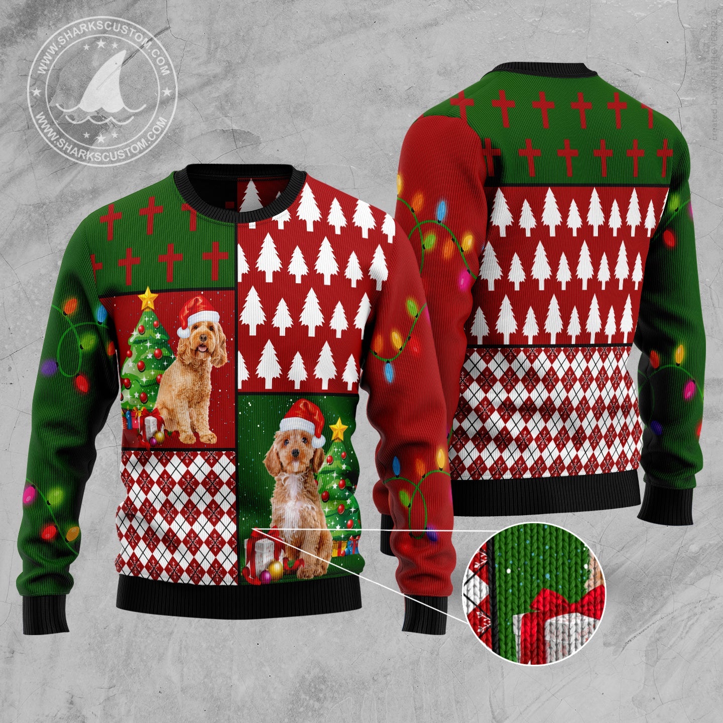 litzzy Cockapoo Hohoho D2610 Ugly Christmas Sweater -  Best Gift For Christmas, Noel Malalan - Christmas Signature sweater   