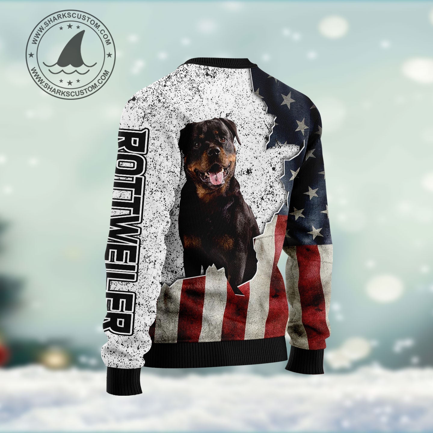 litzzy American Rottweiler HT102209 Ugly Christmas Sweater -  Best Gift For Christmas, Noel Malalan - Christmas Signature sweater   