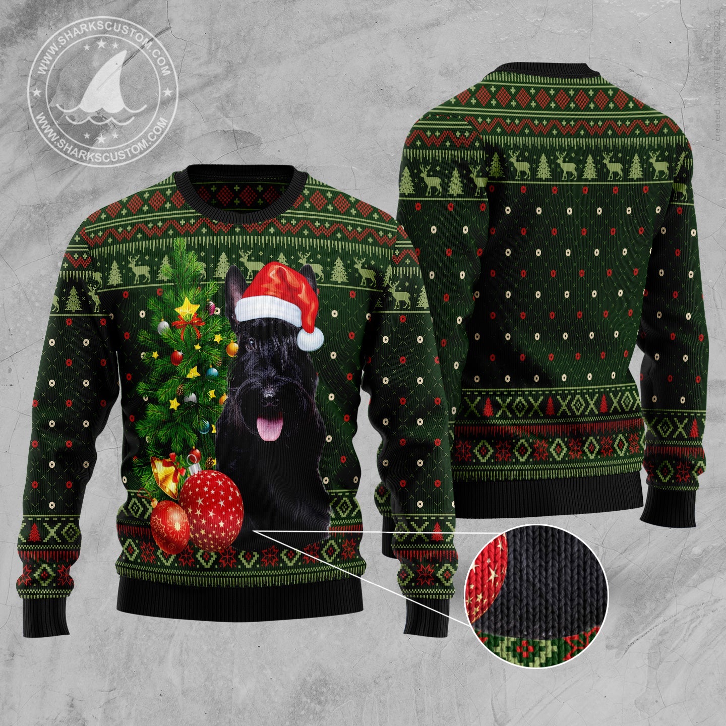 litzzy Scottish Terrier Cute Christmas D2610 Ugly Christmas Sweater -  Best Gift For Christmas, Noel Malalan - Christmas Signature sweater   