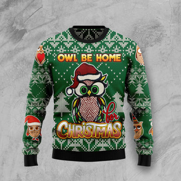 litzzy Owl Be Home For Christmas HT100812 Ugly Christmas Sweater -  Best Gift For Christmas, Noel Malalan - Christmas Signature sweater   