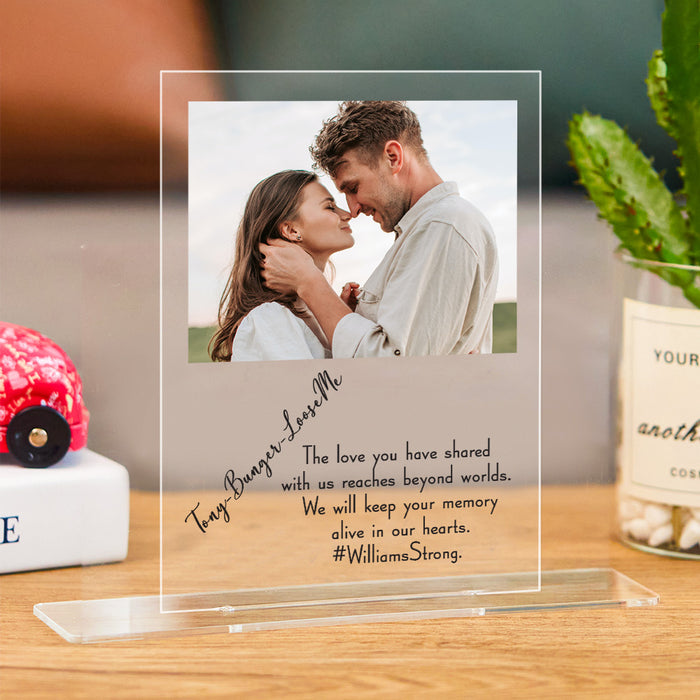 litzzy Customized Acrylic Sign with Picture and Text Acrylic Plaque 12.7*17.78cm  