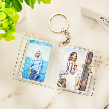 litzzy Customised Mini Album Plastic Keychain Mini Photo Book Keychains Keychain Default  