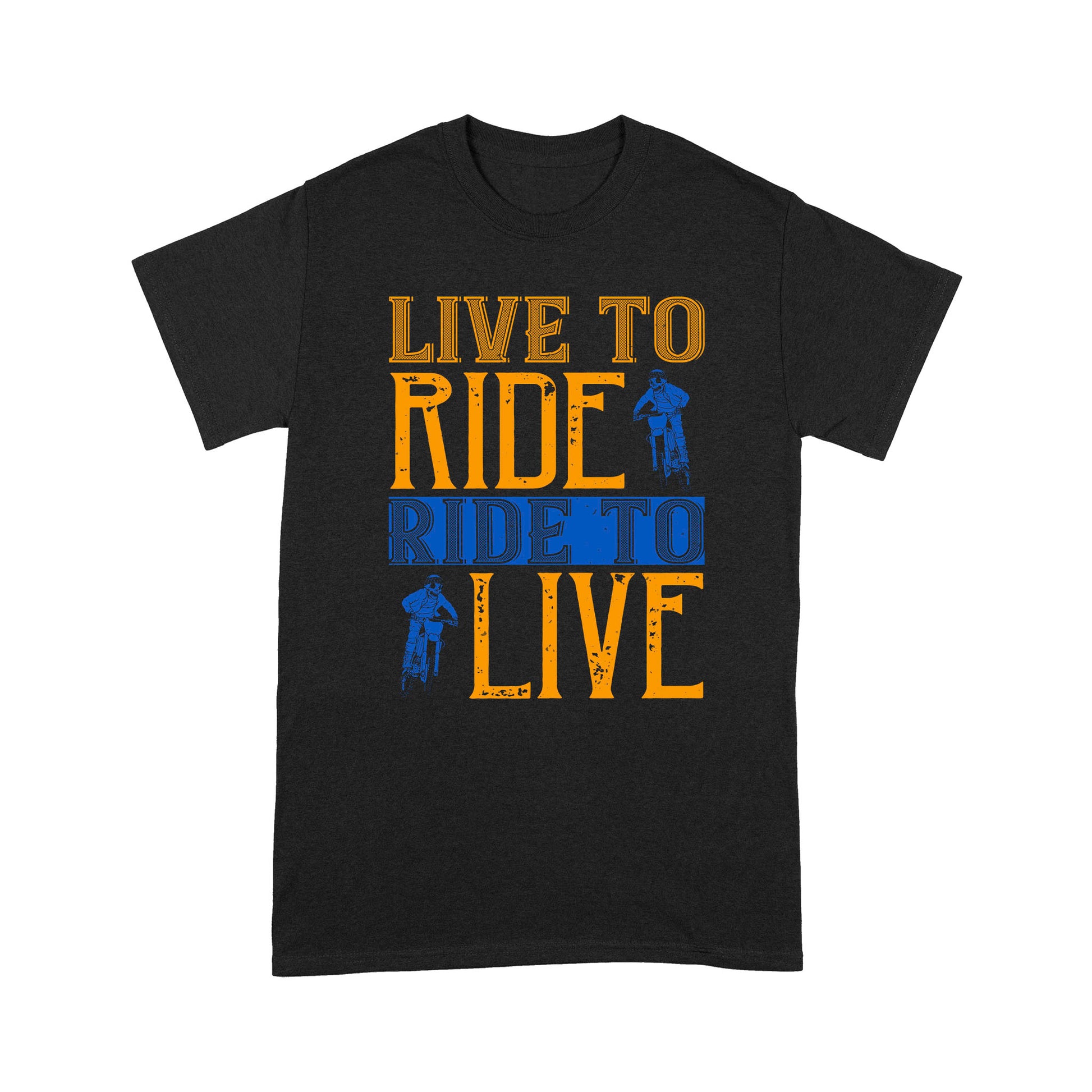 litzzy Live to Ride, Ride to Live - Motorcycle T-Shirt | Made in US T-Shirt S Black 