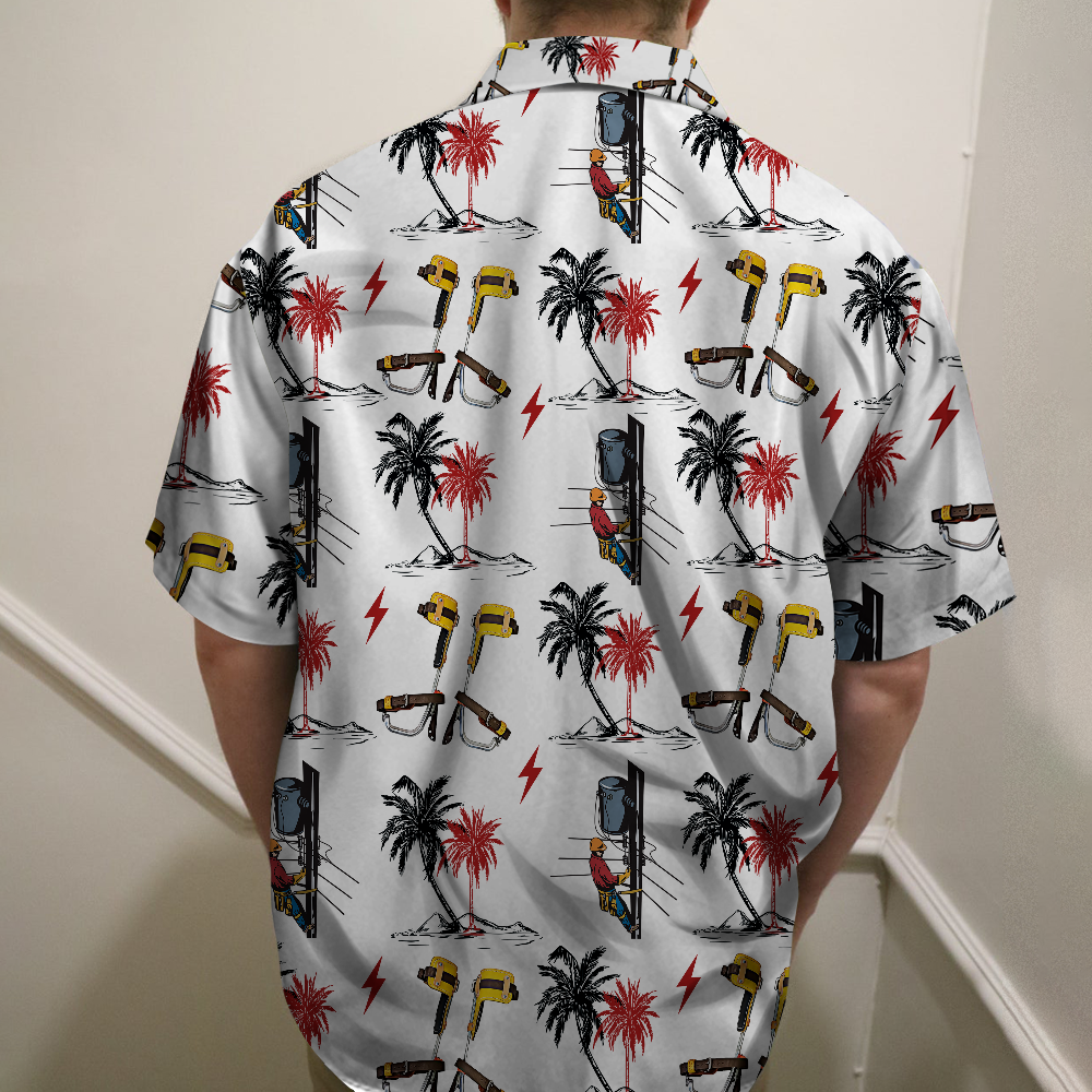 litzzy Lineman Power Poles - Hawaiian Shirt, Aloha Shirt Hawaiian Shirt For Men, Woman, Litzzy Aloha Shirt Hawaiian Shirt   