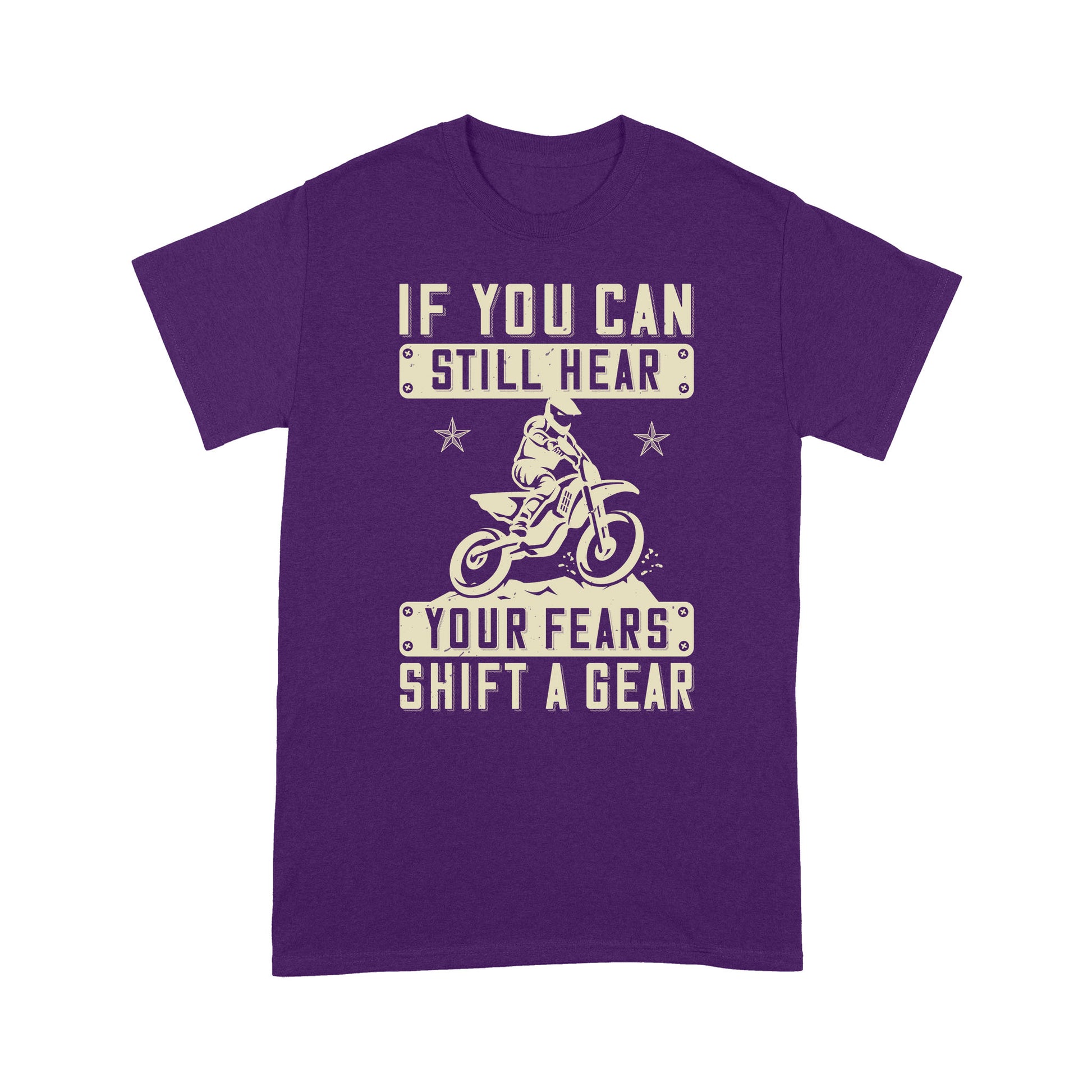 litzzy If You Can Still Hear Your Fears, Shift A Gear 2 - Motorcycle T-Shirt | Made in US T-Shirt S Purple 