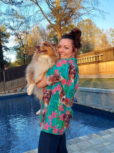 litzzy Custom Dog Hawaiian Shirt - Dog Photo Litzzy Custom Hawaiian Shirts DC34234 Hawaii Shirt   