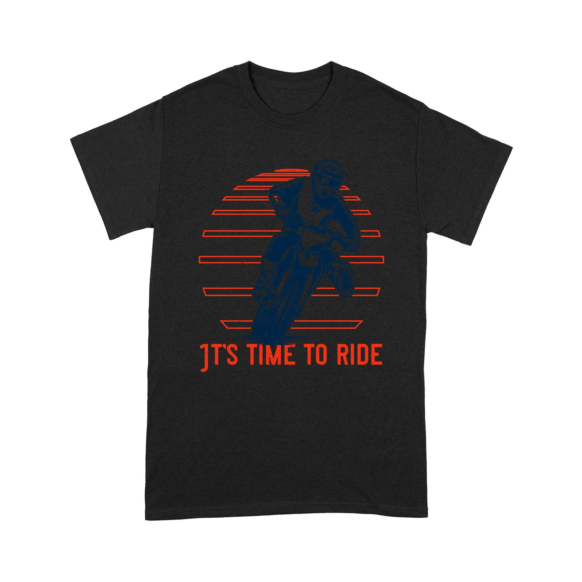 litzzy It's Time To Ride - Motorcycle T-Shirt | Made in US T-Shirt S Black 