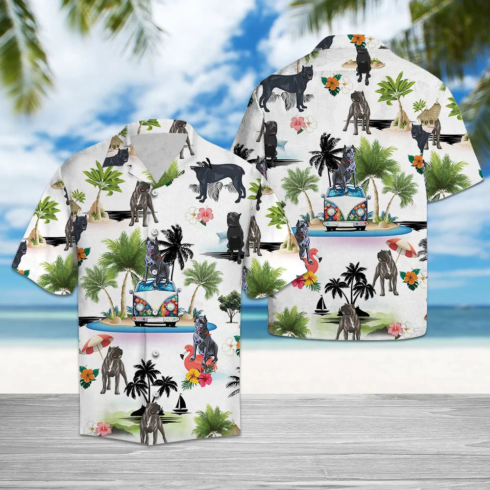 litzzy Cane Corso Hawaiian Shirt, Dog Hippie Palm Vacation Aloha Shirt For Men, Women - Perfect Gift For Dog Lovers, Husband, Boyfriend, Friend, Wife, dog hawaiian shirt Hawaii Shirt S  