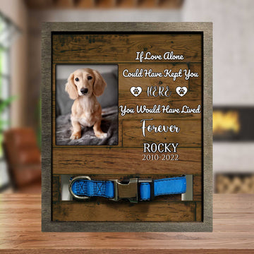 litzzy Pawprints Left By You Memorial Gifts, Personalized Photo Of Dog, Animal, Lost Of Cat Picture Frame Pet Picture Frame Style 1 8.7 x 10.6 