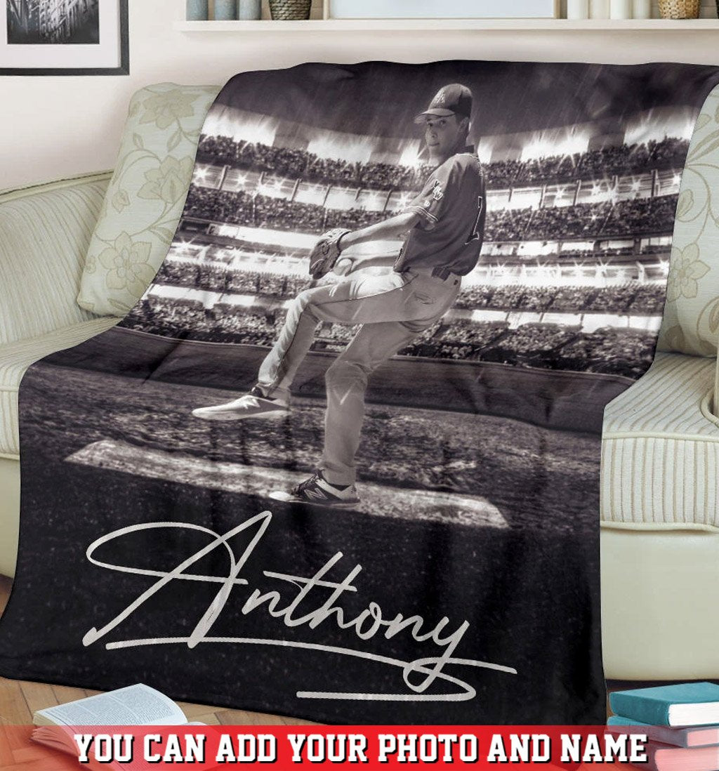 litzzy Personalized Baseball Stadium Background - Ri0511201 Quilt Blanket   