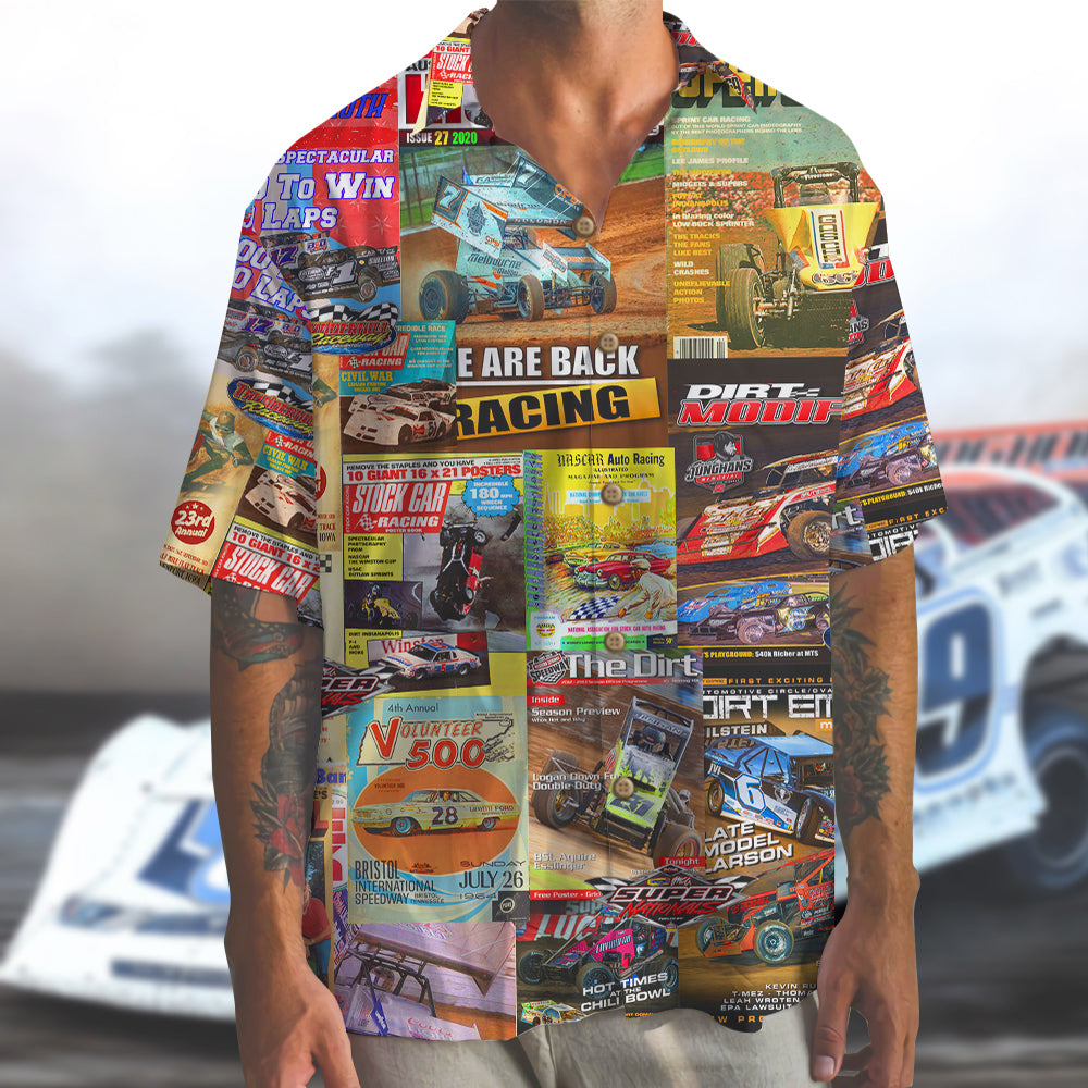 litzzy Dirt Track Racing Magazine Hawaiian Shirt, Aloha Shirt Hawaiian Shirt For Men, Woman, Litzzy Aloha Shirt Hawaiian Shirt   