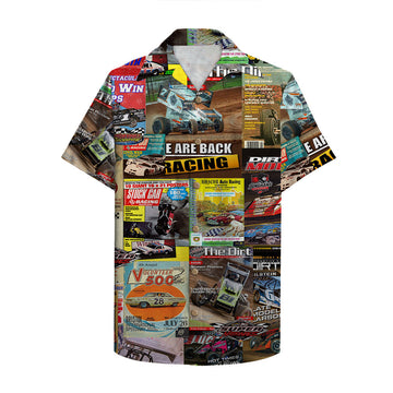 litzzy Dirt Track Racing Magazine Hawaiian Shirt, Aloha Shirt Hawaiian Shirt For Men, Woman, Litzzy Aloha Shirt Hawaiian Shirt   