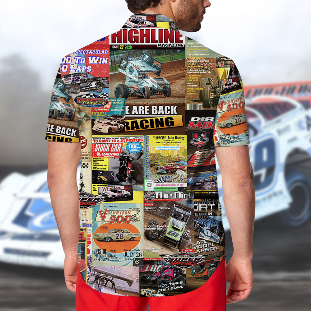 litzzy Dirt Track Racing Magazine Hawaiian Shirt, Aloha Shirt Hawaiian Shirt For Men, Woman, Litzzy Aloha Shirt Hawaiian Shirt   