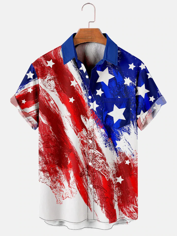 litzzy Hawaiian Aloha Shirts American Flag 4Th Of July Jee - Aloha shirt Hawaiian Hawaii Shirt For Summer Hawaii Shirt Style 5 XS 