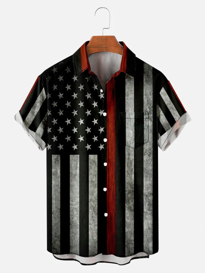 litzzy Hawaiian Aloha Shirts American Flag 4Th Of July Jee - Aloha shirt Hawaiian Hawaii Shirt For Summer Hawaii Shirt Style 4 XS 