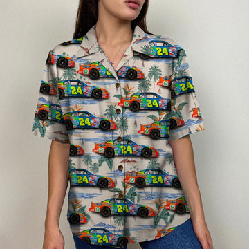 litzzy Custom Racing Photo Hawaiian Shirt, Seamless Tree Pattern, Summer Gift 3 Hawaiian Shirt For Men, Woman, Litzzy Aloha Shirt Hawaii Shirt   