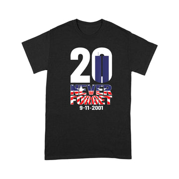 litzzy Patriot Day 20 Years Anniversary Sep 11th 2001 T-shirt | Made in US  S Black 