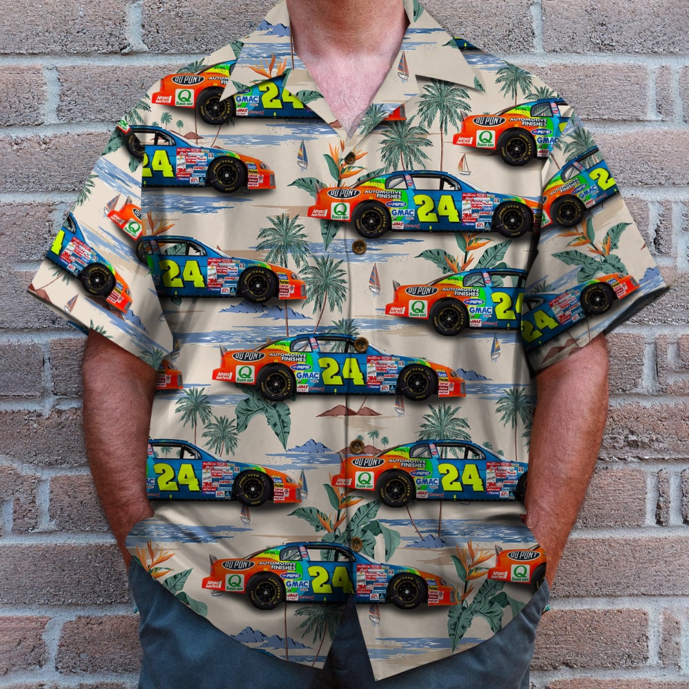 litzzy Custom Racing Photo Hawaiian Shirt, Seamless Tree Pattern, Summer Gift 3 Hawaiian Shirt For Men, Woman, Litzzy Aloha Shirt Hawaii Shirt   