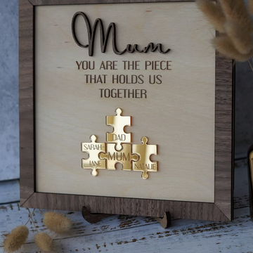 litzzy Mothers Day Gift, Gifts for Mom, Mother's Day Gift, Mothers Day Puzzle Sign, Mothers Day Gift from Daughter, Gift for Grandmother Puzzle Frame   