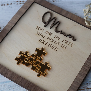 litzzy Mothers Day Gift, Gifts for Mom, Mother's Day Gift, Mothers Day Puzzle Sign, Mothers Day Gift from Daughter, Gift for Grandmother Puzzle Frame   