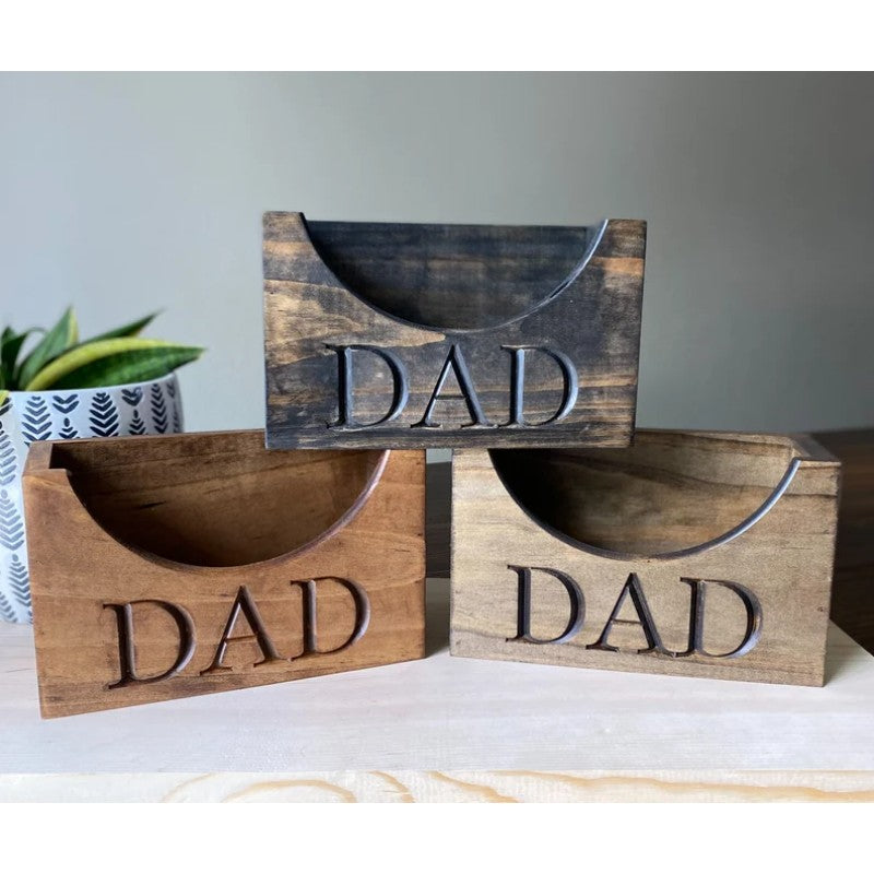litzzy Hat Holder for Dad, Wooden Hat Holder, Wood Hat Box, Baseball Hat Holder, Cap Organizer, Cap Stand, Father's Day Gifts Custom Wooden Sign   