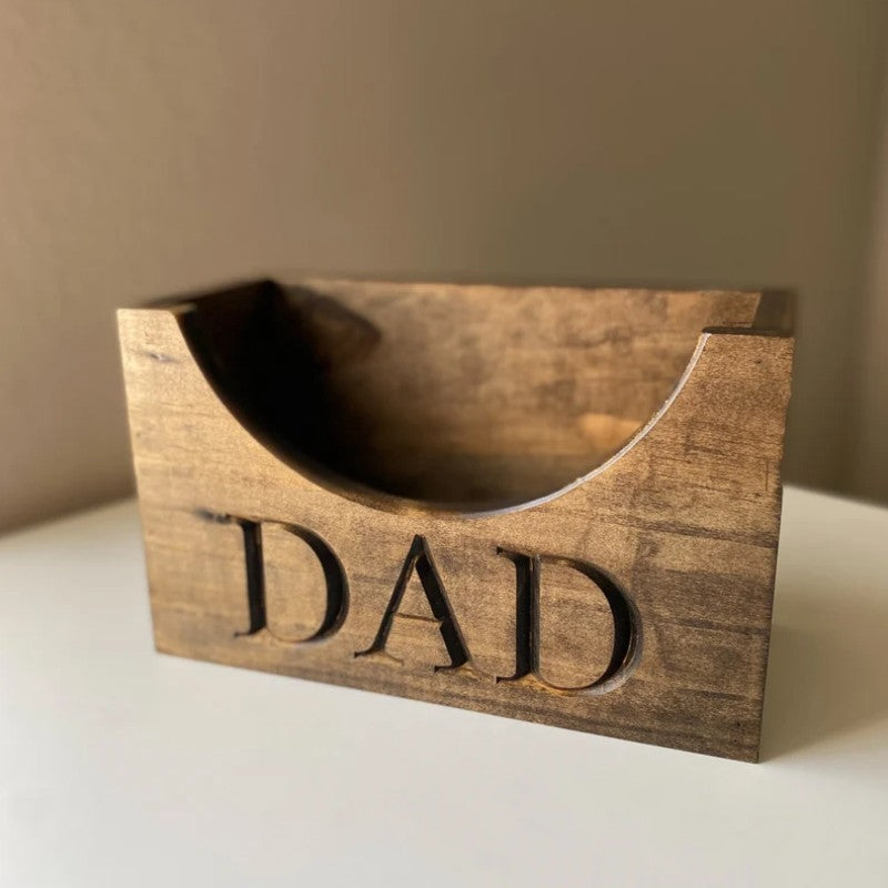 litzzy Hat Holder for Dad, Wooden Hat Holder, Wood Hat Box, Baseball Hat Holder, Cap Organizer, Cap Stand, Father's Day Gifts Custom Wooden Sign   
