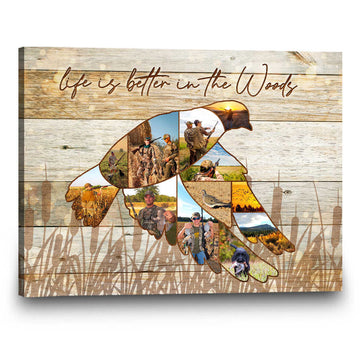litzzy Personalized Dove Hunting Photos Collage Canvas Gift Canvas Wall Art   