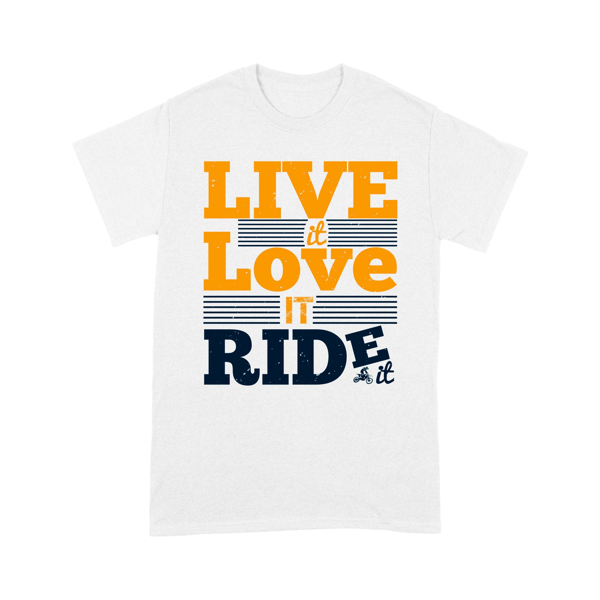 litzzy Live it. Love it. Ride it - Motorcycle T-Shirt | Made in US T-Shirt S White 