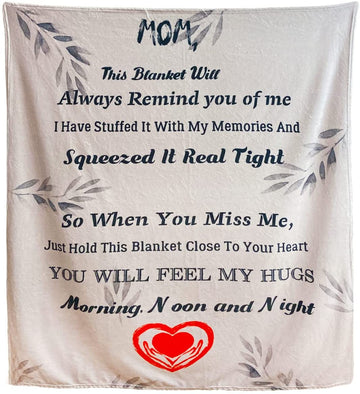 litzzy To My Mom Throw Blanket from Son Daughter - This Blanket Will Always Remind You Fleece Blanket Fleece Blanket-30x40  